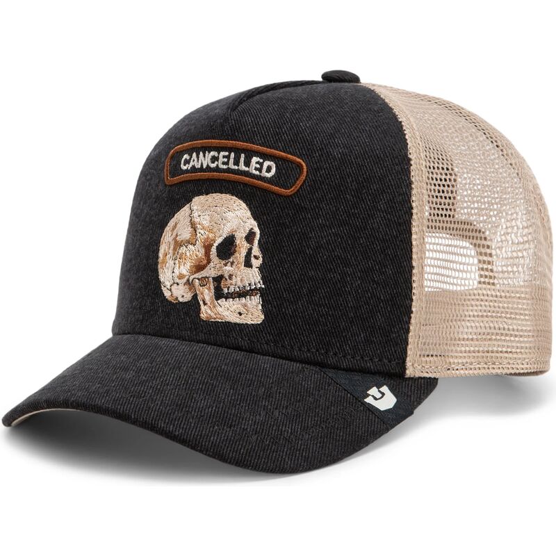 goorin-bros-skull-cancelled-rocker-denim-after-dark-the-farm-black-and-beige-trucker-hat
