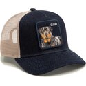 casquette-trucker-bleue-marine-et-beige-chien-guard-denim-after-dark-the-farm-goorin-bros
