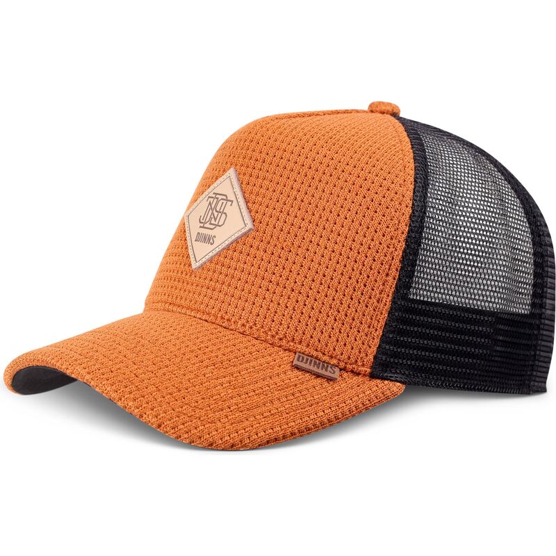 casquette-trucker-orange-et-noire-hft-knitted-fab-djinns