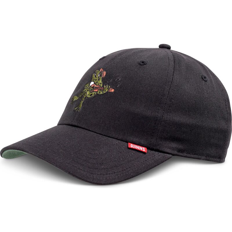 djinns-curved-brim-do-nothing-club-weird-vibes-frog-black-adjustable-cap djinns-curved-brim-do-nothing-club-weird-vibes-frog-black-adjustable-cap
