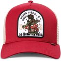 djinns-hft-do-nothing-club-weird-vibes-frog-red-and-beige-trucker-hat