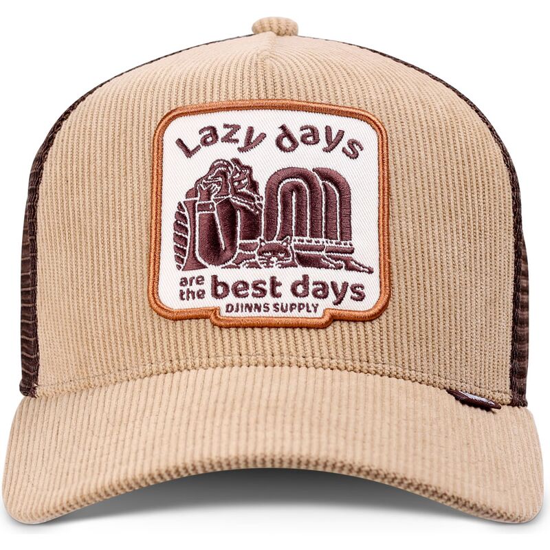 djinns-hft-lazy-days-khaki-and-brown-trucker-hat djinns-hft-lazy-days-khaki-and-brown-trucker-hat