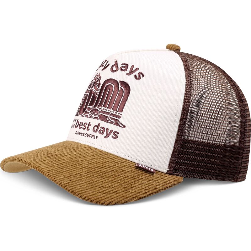 djinns-hft-lazy-days-brown-and-white-trucker-hat