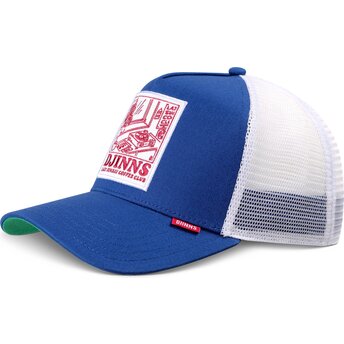 Djinns HFT LSCC Lazy Sunday Coffee Club Record Blue and White Trucker Hat