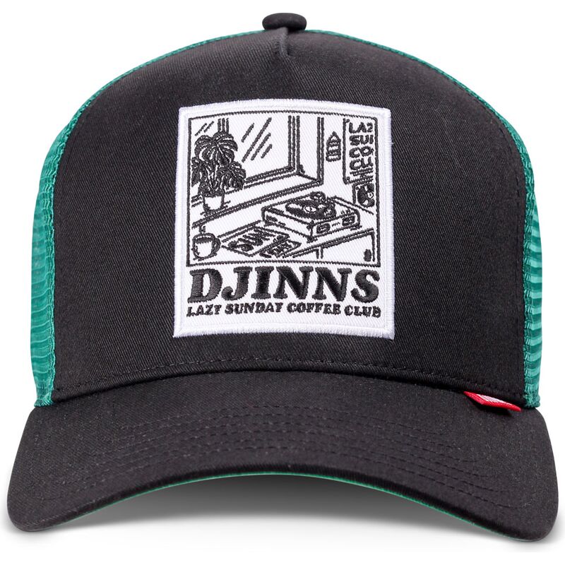 casquette-trucker-noire-et-verte-hft-lscc-lazy-sunday-coffee-club-record-djinns casquette-trucker-noire-et-verte-hft-lscc-lazy-sunday-coffee-club-record-djinns