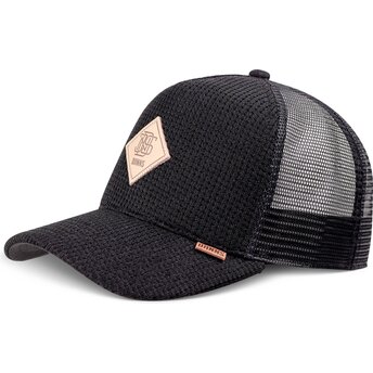 Djinns HFT Knitted Fab Black Trucker Hat