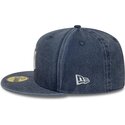 casquette-plate-bleue-marine-ajustee-59fifty-washed-new-york-yankees-mlb-new-era