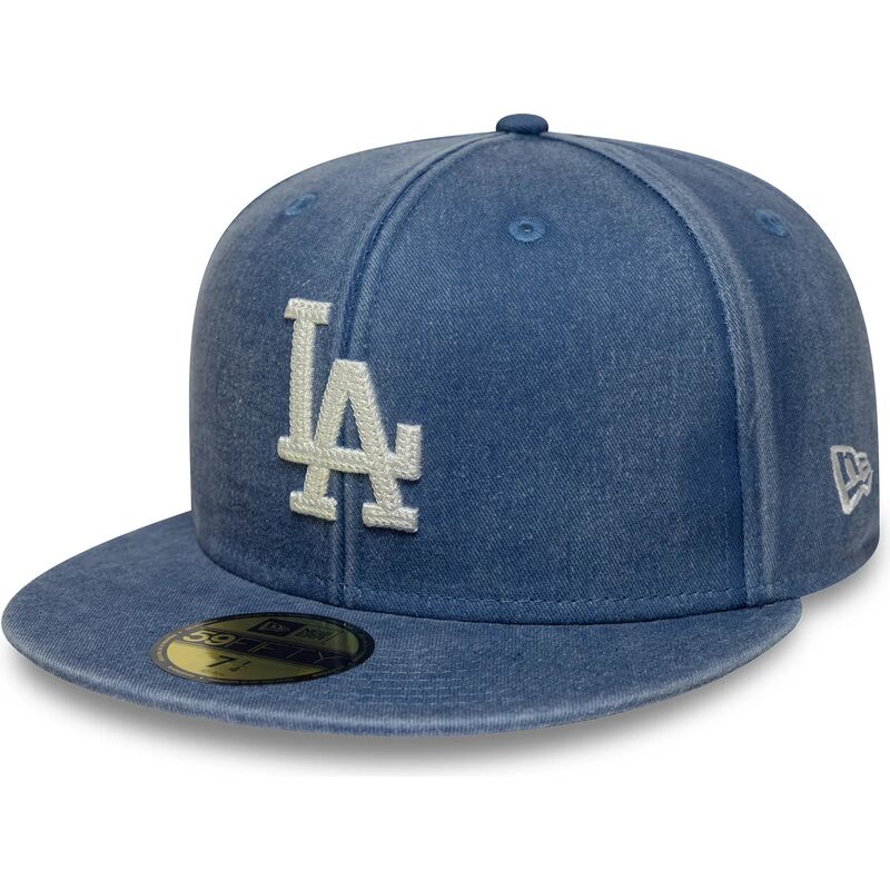 casquette-plate-bleue-ajustee-59fifty-washed-los-angeles-dodgers-mlb-new-era casquette-plate-bleue-ajustee-59fifty-washed-los-angeles-dodgers-mlb-new-era