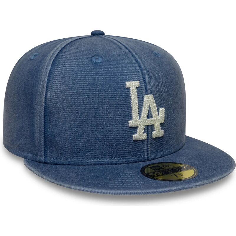 casquette-plate-bleue-ajustee-59fifty-washed-los-angeles-dodgers-mlb-new-era casquette-plate-bleue-ajustee-59fifty-washed-los-angeles-dodgers-mlb-new-era