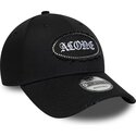 casquette-courbee-noire-ajustable-9forty-gem-patch-distress-alone-new-era