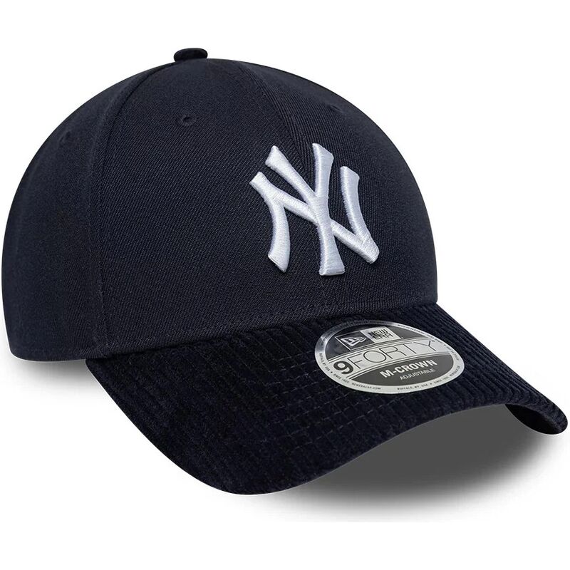 casquette-courbee-bleue-marine-snapback-9forty-m-crown-cord-visor-new-york-yankees-mlb-new-era casquette-courbee-bleue-marine-snapback-9forty-m-crown-cord-visor-new-york-yankees-mlb-new-era