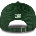 new-era-curved-brim-women-green-logo-9forty-m-crown-chunky-cord-los-angeles-dodgers-mlb-green-snapback-cap