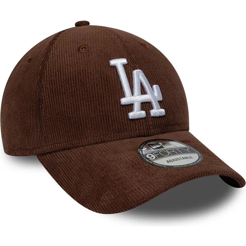 casquette-courbee-marron-snapback-9forty-entry-cord-los-angeles-dodgers-mlb-new-era