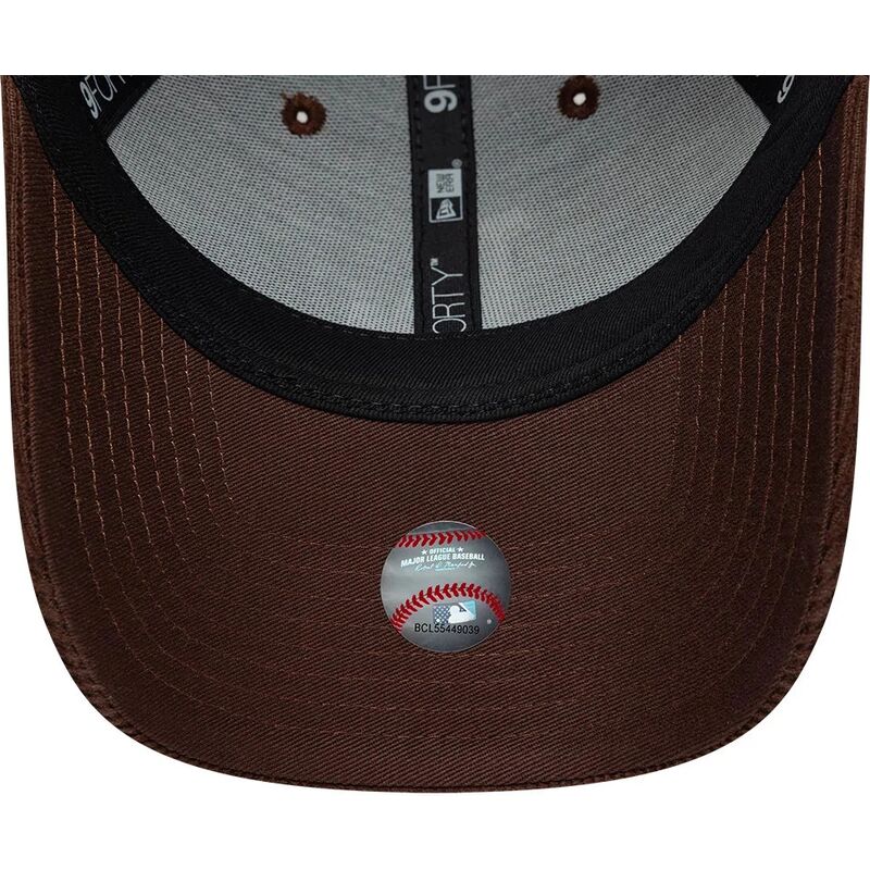 casquette-courbee-marron-snapback-9forty-entry-cord-los-angeles-dodgers-mlb-new-era