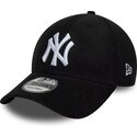 casquette-courbee-noire-snapback-9forty-entry-cord-new-york-yankees-mlb-new-era