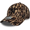 casquette-courbee-leopard-ajustable-pour-femme-9forty-ocelot-print-new-york-yankees-mlb-new-era