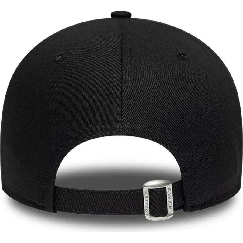 casquette-courbee-noire-ajustable-avec-logo-vert-fonce-9forty-league-essential-new-york-yankees-mlb-new-era