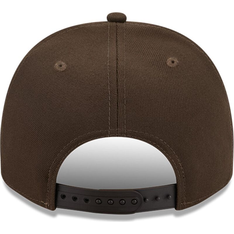 new-era-curved-brim-9fifty-a-frame-precurved-visor-pin-atlanta-braves-mlb-brown-snapback-cap