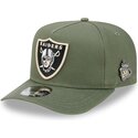 casquette-courbee-verte-snapback-9fifty-a-frame-precurved-side-pin-las-vegas-raiders-nfl-new-era