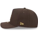 new-era-curved-brim-9fifty-a-frame-precurved-visor-pin-los-angeles-dodgers-mlb-brown-snapback-cap