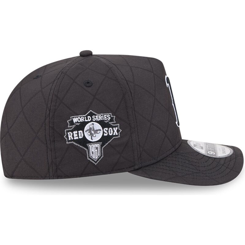 new-era-curved-brim-black-logo-9fifty-a-frame-precurved-checkered-boston-red-sox-mlb-black-snapback-cap