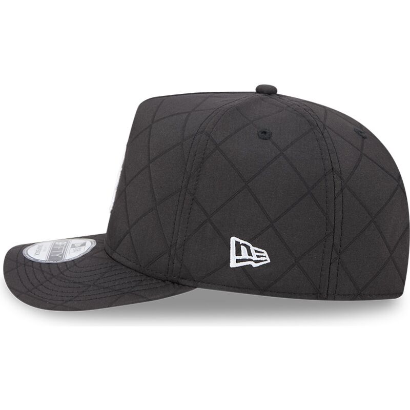 new-era-curved-brim-9fifty-a-frame-precurved-checkered-los-angeles-dodgers-mlb-black-snapback-cap
