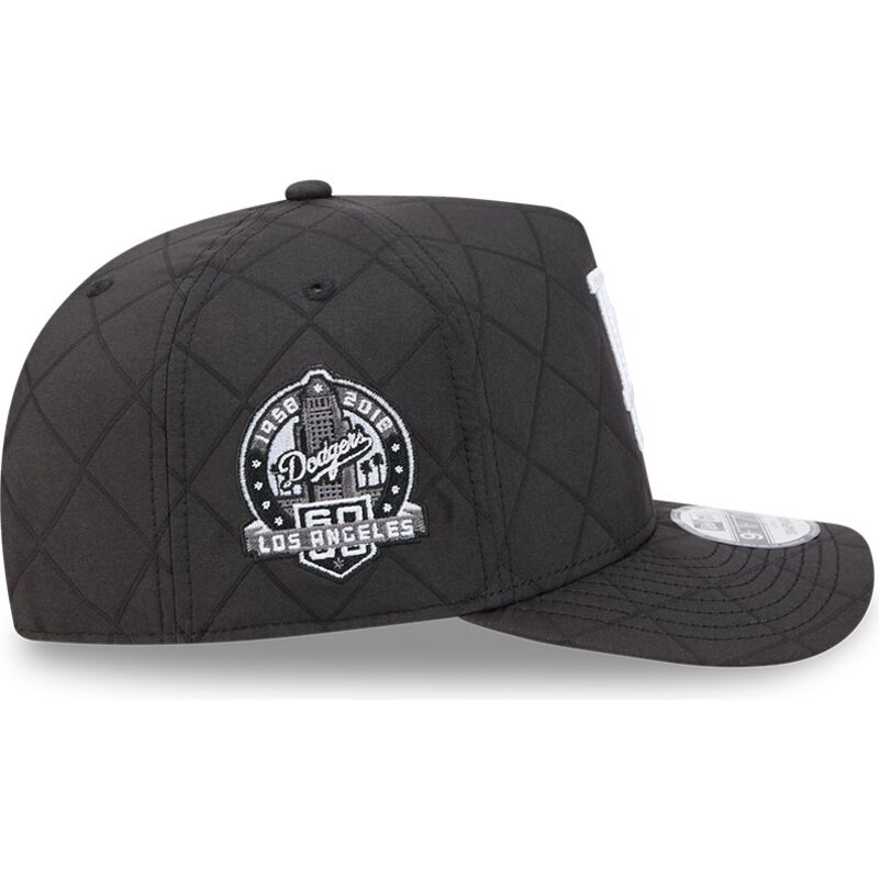 casquette-courbee-noire-snapback-9fifty-a-frame-precurved-checkered-los-angeles-dodgers-mlb-new-era