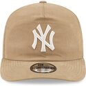 new-era-curved-brim-19twenty-precurved-new-york-yankees-mlb-beige-snapback-cap