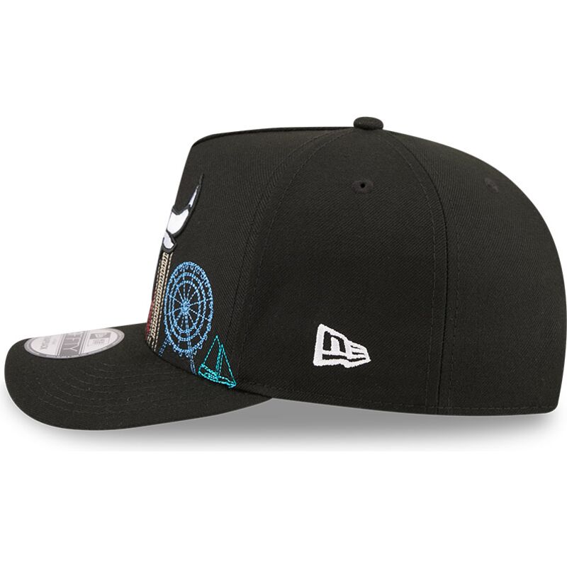 new-era-curved-brim-9fifty-a-frame-precurved-skyline-chicago-bulls-nba-black-snapback-cap new-era-curved-brim-9fifty-a-frame-precurved-skyline-chicago-bulls-nba-black-snapback-cap