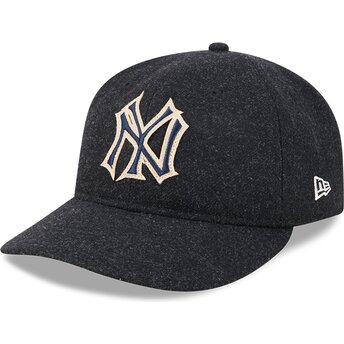 New Era Curved Brim 9FIFTY Retro Crown Precurved New York Yankees MLB Black Adjustable Cap