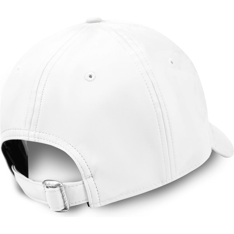 casquette-courbee-blanche-ajustable-clamp-arrows-pu-leather-l-ab-c-o-off-white casquette-courbee-blanche-ajustable-clamp-arrows-pu-leather-l-ab-c-o-off-white