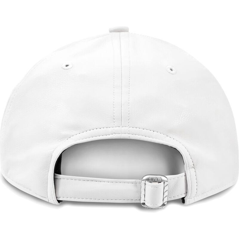 casquette-courbee-blanche-ajustable-clamp-arrows-pu-leather-l-ab-c-o-off-white casquette-courbee-blanche-ajustable-clamp-arrows-pu-leather-l-ab-c-o-off-white