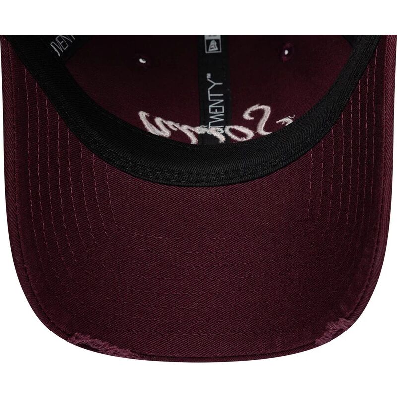 new-era-curved-brim-women-9twenty-slogan-sorry-i-m-late-maroon-adjustable-cap new-era-curved-brim-women-9twenty-slogan-sorry-i-m-late-maroon-adjustable-cap