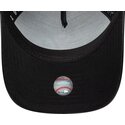 casquette-courbee-noire-ajustable-pour-femme-avec-logo-noir-9forty-m-crown-a-frame-fabric-mix-new-york-yankees-mlb-new-era