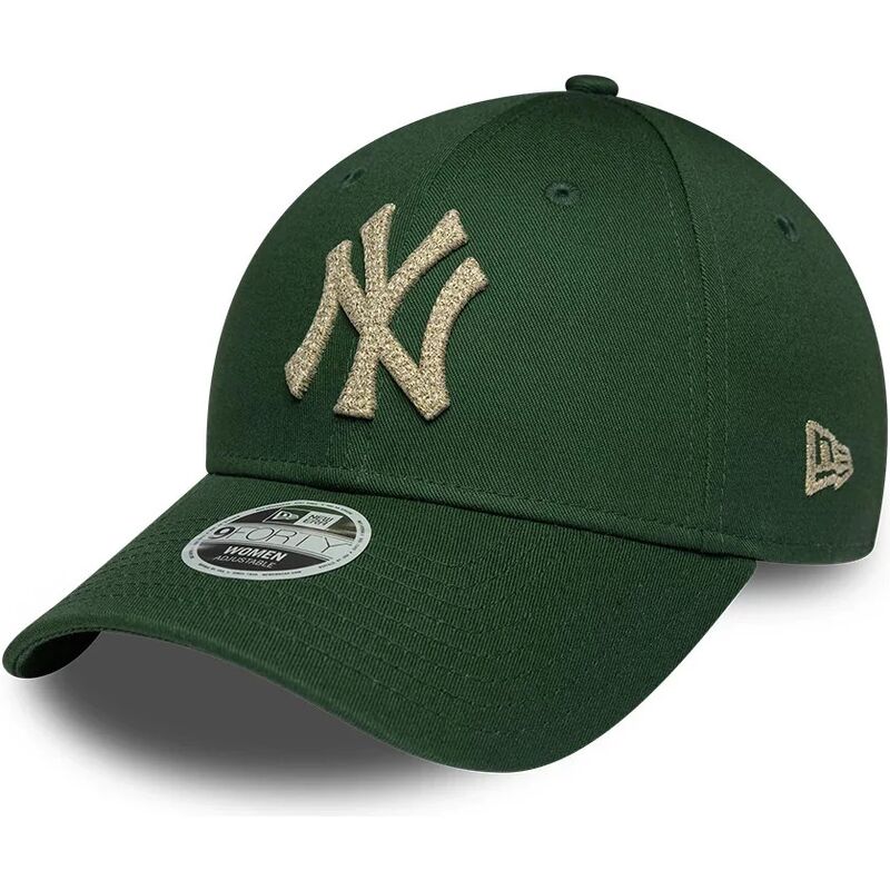 new-era-curved-brim-women-9forty-metallic-new-york-yankees-mlb-green-adjustable-cap