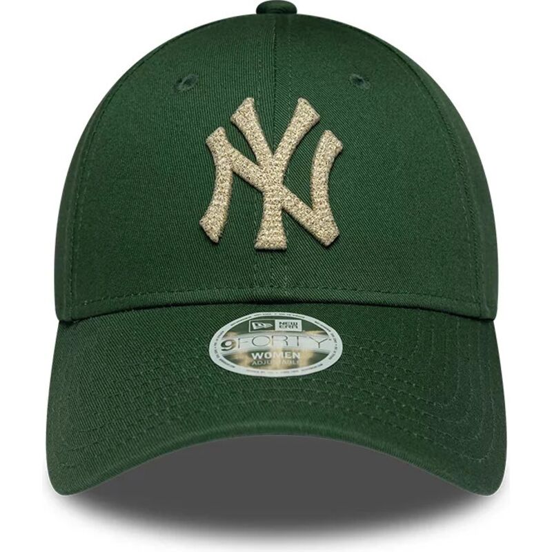 new-era-curved-brim-women-9forty-metallic-new-york-yankees-mlb-green-adjustable-cap