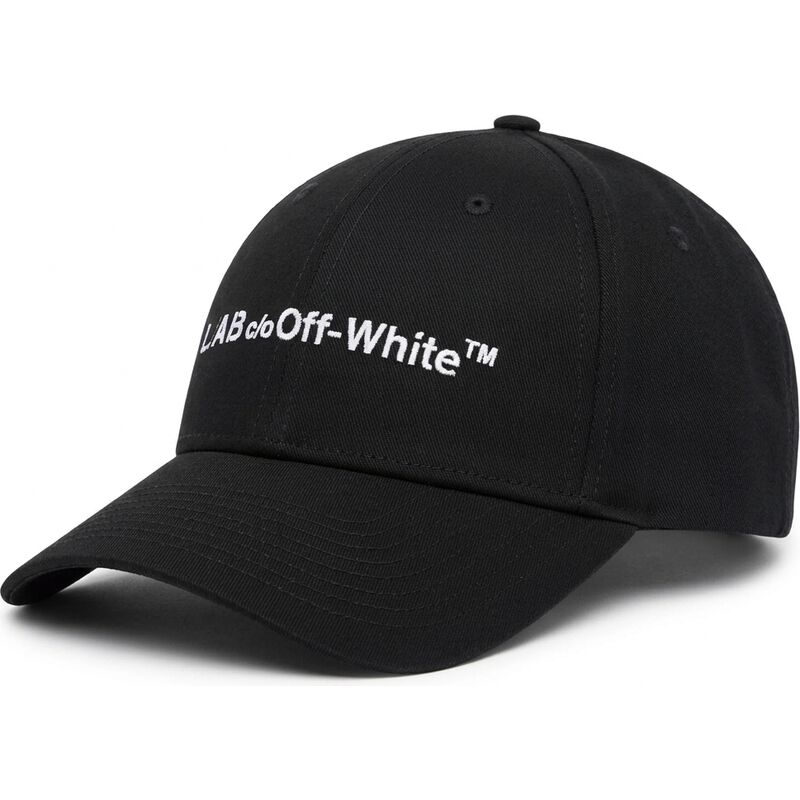 casquette-courbee-noire-ajustable-horizontal-embroidered-twill-l-ab-c-o-off-white