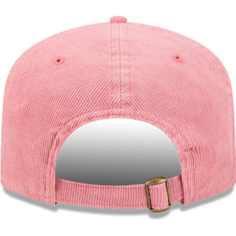 new-era-curved-brim-19twenty-precurved-corduroy-pastel-los-angeles-dodgers-mlb-pink-adjustable-cap