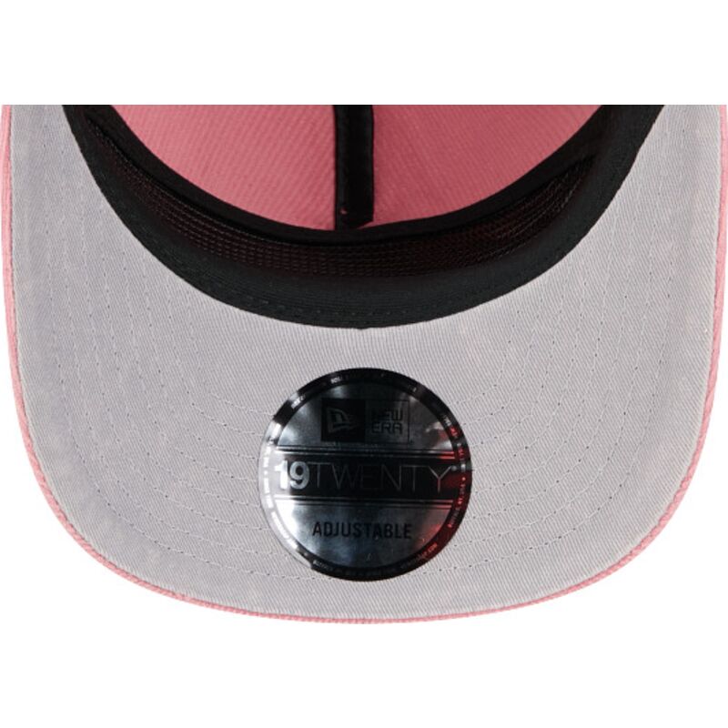casquette-courbee-rose-ajustable-19twenty-precurved-corduroy-pastel-los-angeles-dodgers-mlb-new-era
