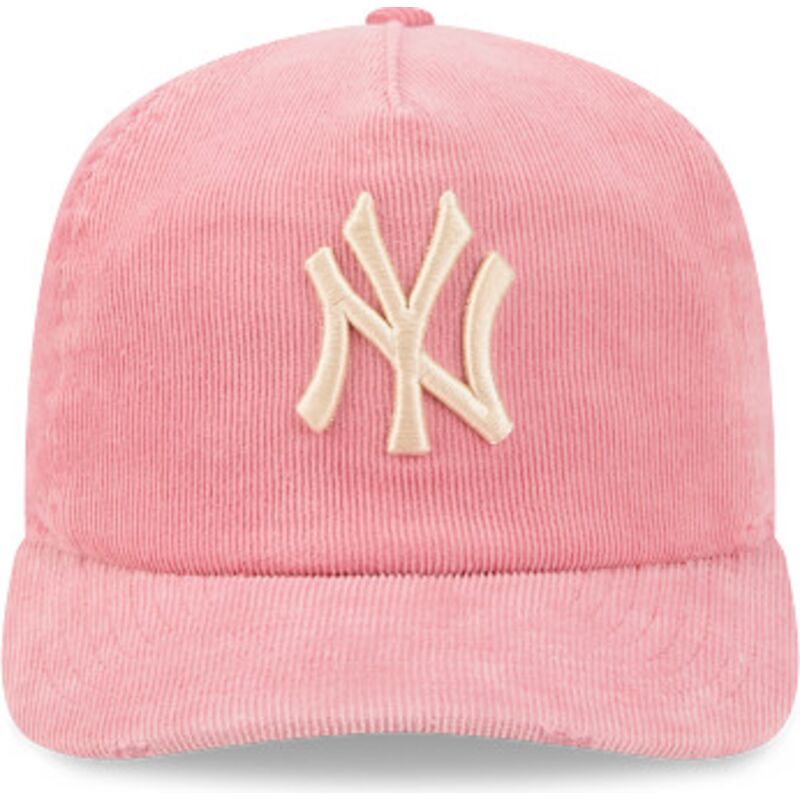 new-era-curved-brim-19twenty-precurved-corduroy-pastel-new-york-yankees-mlb-pink-adjustable-cap