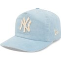 new-era-curved-brim-19twenty-precurved-corduroy-pastel-new-york-yankees-mlb-blue-adjustable-cap