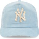 casquette-courbee-bleue-ajustable-19twenty-precurved-corduroy-pastel-new-york-yankees-mlb-new-era