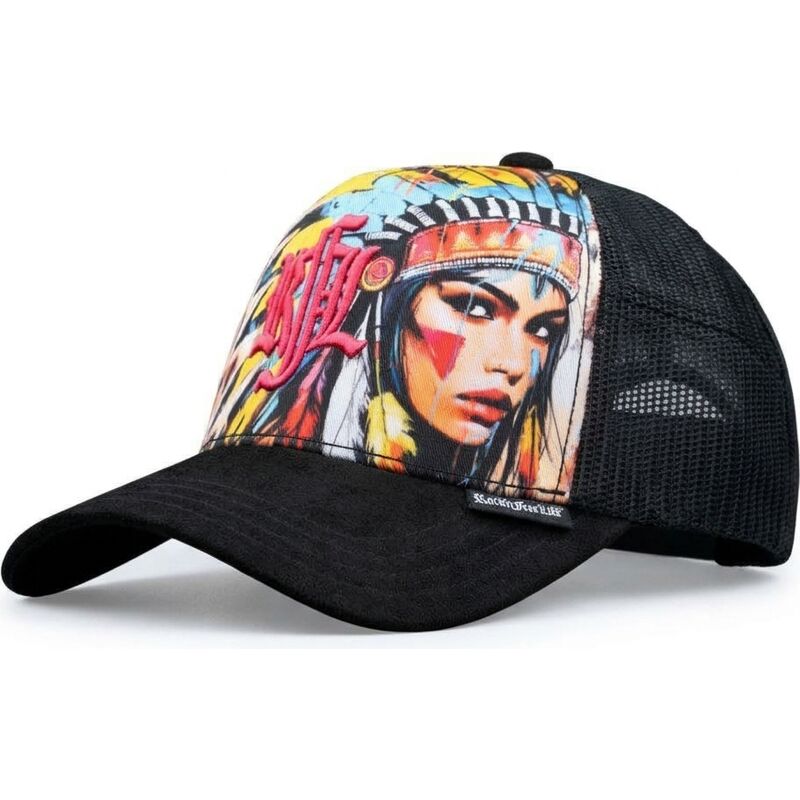 casquette-trucker-noire-n235-apache-rocknfreelife