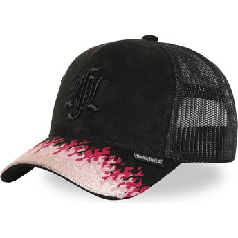 Casquette trucker noire et rose Nº285 PLA Rock’nFreeLife
