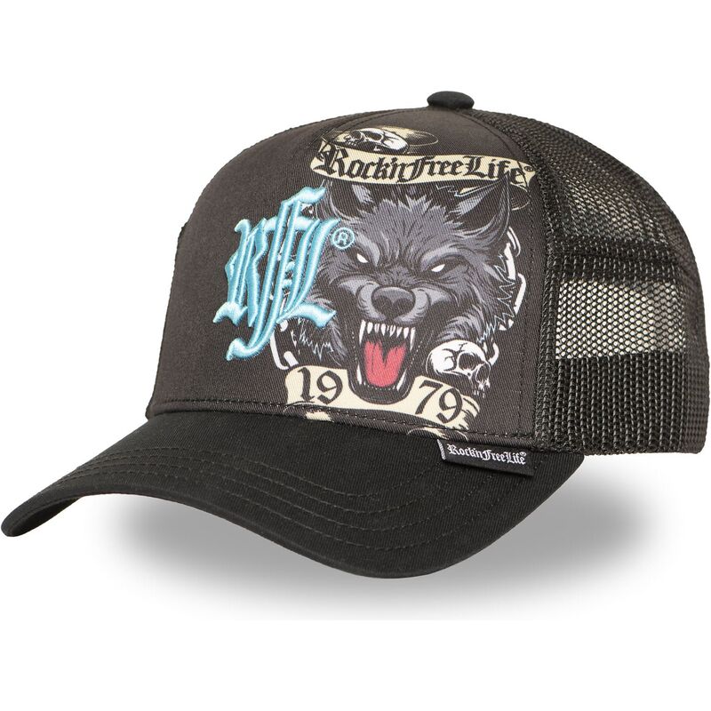 casquette-trucker-noire-n266-chained-wolf-rocknfreelife casquette-trucker-noire-n266-chained-wolf-rocknfreelife