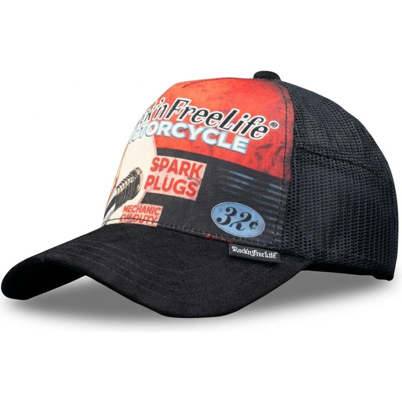 rocknfreelife-n240-spark-plugs-black-and-red-trucker-hat