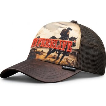 Rock’nFreeLife N°236 Rodeo Brown Trucker Hat