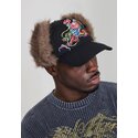 casquette-courbee-noire-ajustee-crawling-dragon-trapper-ed-hardy
