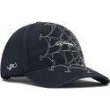 casquette-courbee-noire-et-blanche-ajustable-spiderweb-ed-hardy