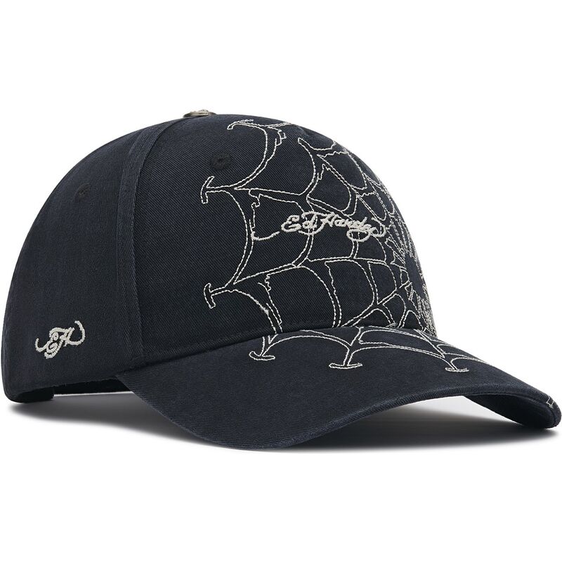 casquette-courbee-noire-et-blanche-ajustable-spiderweb-ed-hardy casquette-courbee-noire-et-blanche-ajustable-spiderweb-ed-hardy